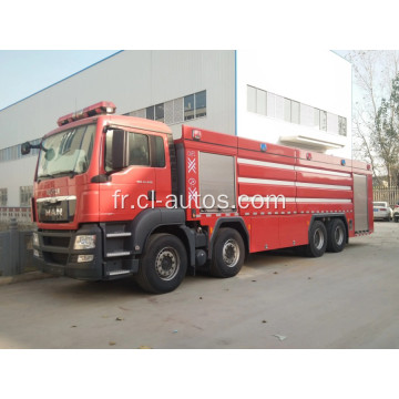 Homme 8x4 8tons Tank Fire Camion d&#39;urgence
